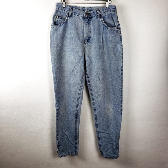 Vintage Lee | Mom Jeans Light Wash High Waisted - Picture 2 of 5